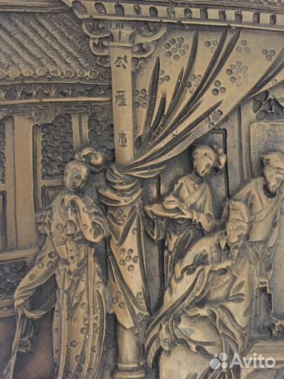 Картина из латуни с Японией