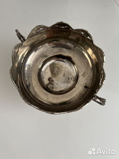 Ваза конфетница мельхиор