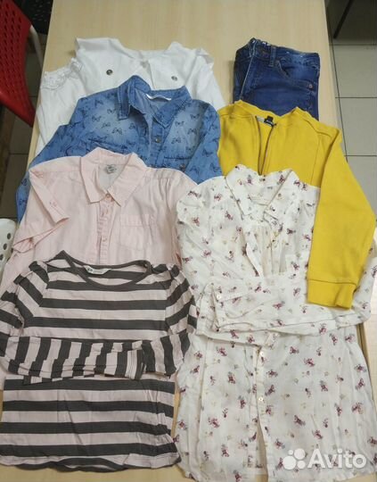 Вещи на девочку пакет 10 шт. Zara,GJ и др.134-140