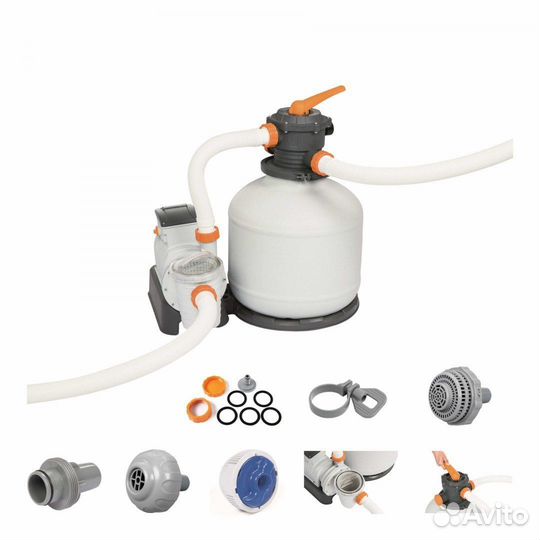 Песочный фильтр-насос для каркасного бассейна