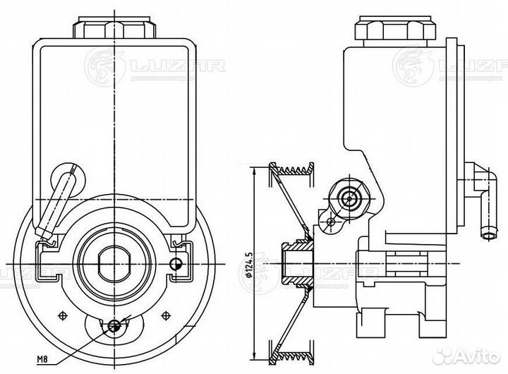 Насос гидроусилителя SsangYong Kyron / Actyon