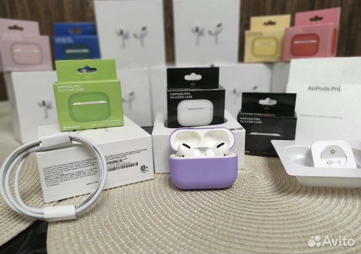 Airpods Pro (Шум+Прозрачность, 160+ отзывов)