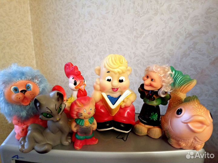 Резиновые игрушки пищалки СССР 1