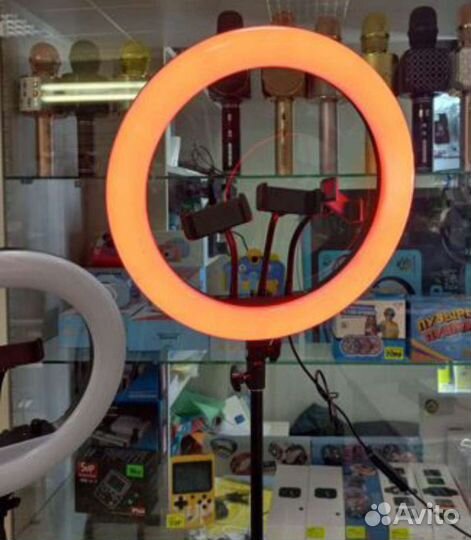 Кольцевая лампа 36 см RGB