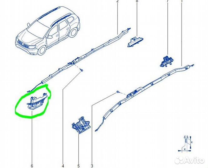 Кронштейн Renault Duster K9KR858D165990 2021