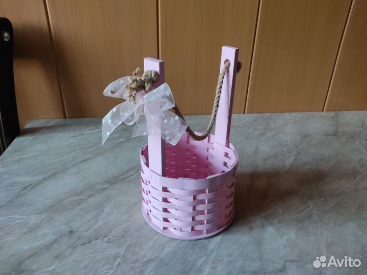 Корзина плетёная для цветов