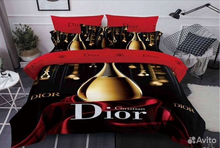 Белье постельное Dior, LV, Chanel Размер Евро