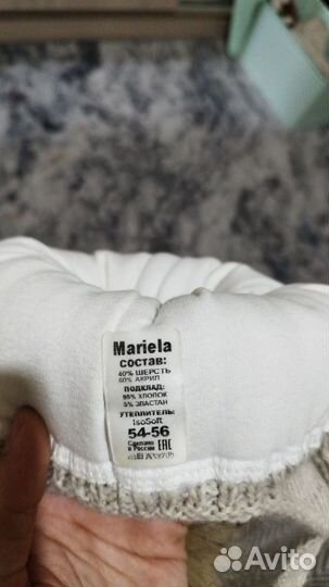 Шапка и шарф для малыша 48-56