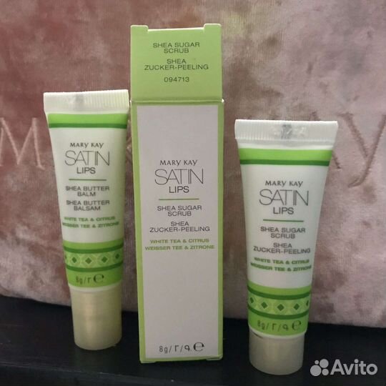 Сахар.скраб и бальзам д/губ с маслом Ши Мэри Кэй