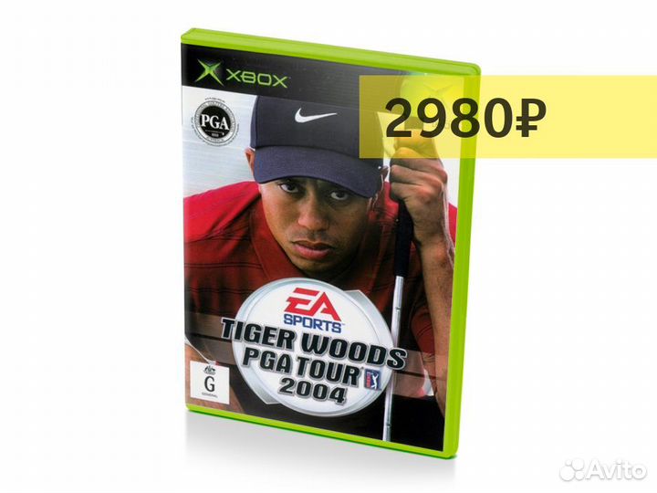 Tiger Woods PGA Tour 2004, б/у, английский (Xbox)