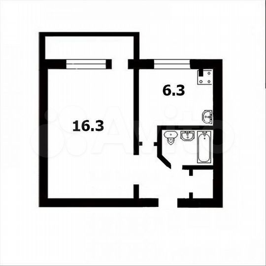 1-к. квартира, 29 м², 3/5 эт.