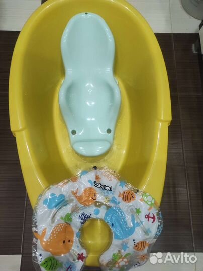 Ванночка,горка и круг на шею для купания