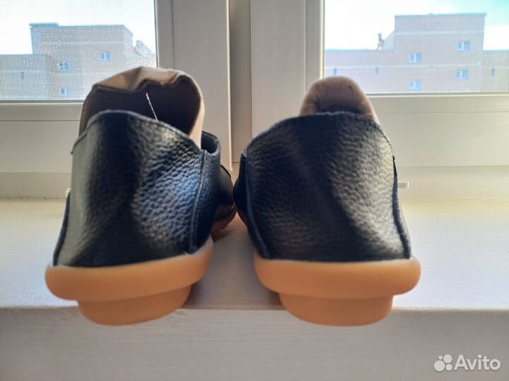 Мокасины кожаные размер 40