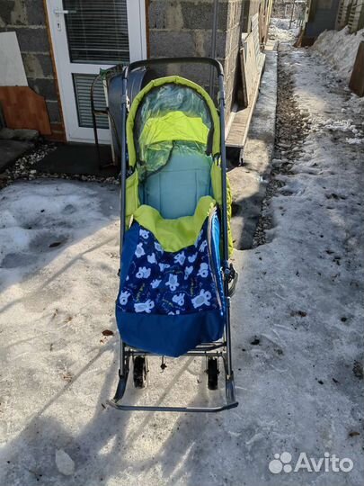 Детские санки с колесами