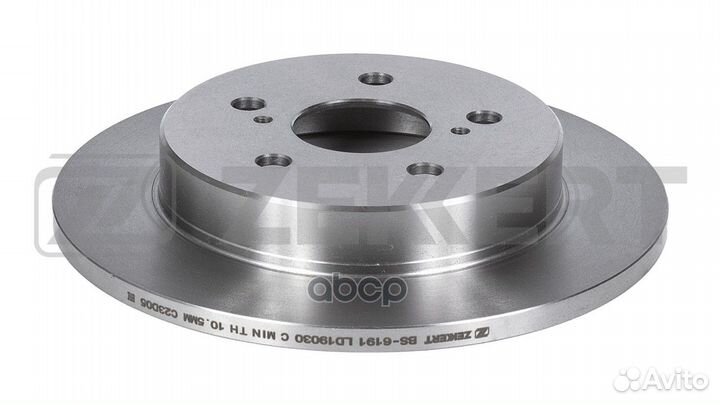 Диск тормозной задний BS6191 Zekkert