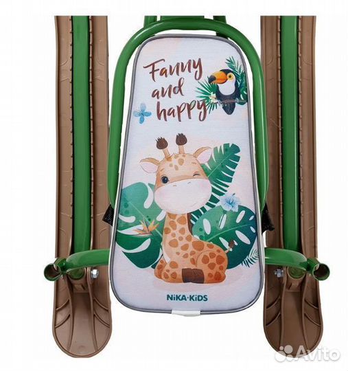 Снегокат Nika Twiny 2 плюс с родительской ручкой