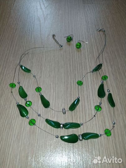 Ожерелье, серьги. Комплект