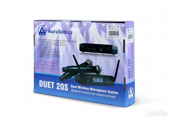 AuraSonics duet 20S1 Вокальная радиосистема