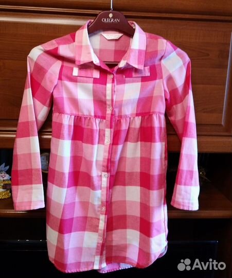 Рубашка детская р 128 /7-8 лет