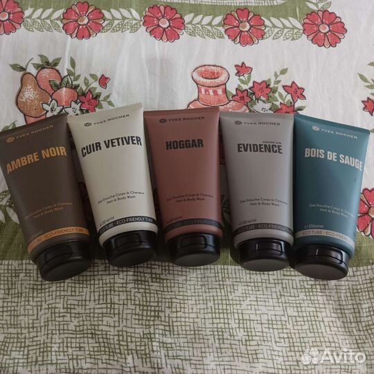 Мужские шампунь-гель, пена, бальзам Ив Роше