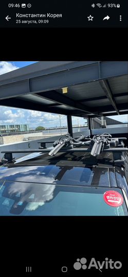 Рейлинги на крышу с велодержателями Land rover