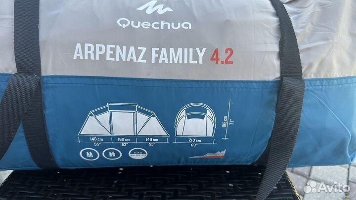 Палатка 4 местная Quechua Arpenaz Family 4.2