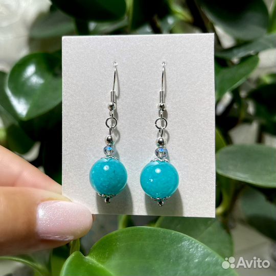 Браслеты и серьги натуральные камни