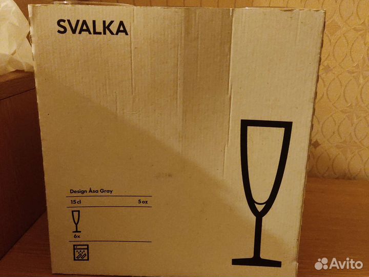 Бокалы для шампанского IKEA