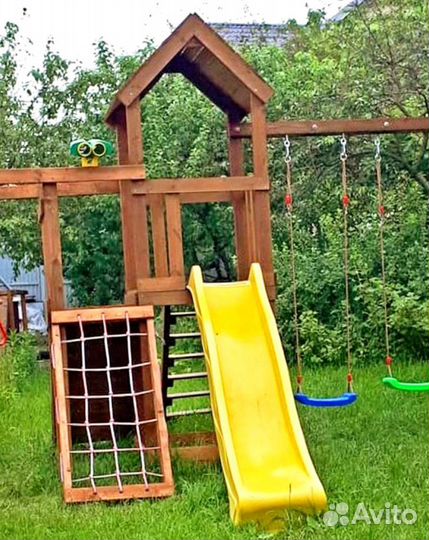 Деревянный игровой комплекс