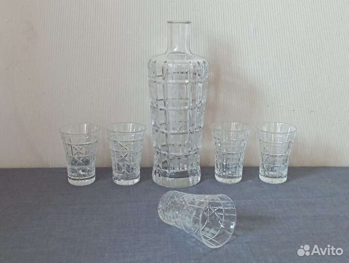 Графин со стопками хрусталь СССР