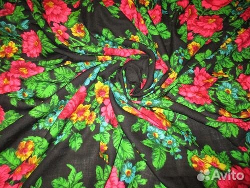 Платки шелковые, жаккард, винтаж, СССР