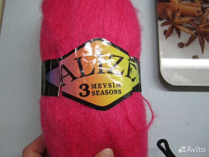 Пряжа нитки для вязания мохер Италия