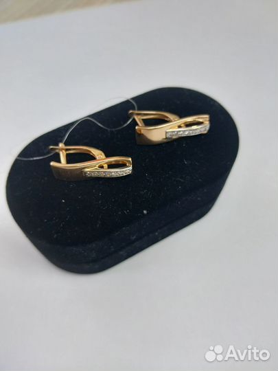 Золотые серьги проба 585 Арт.007461540124