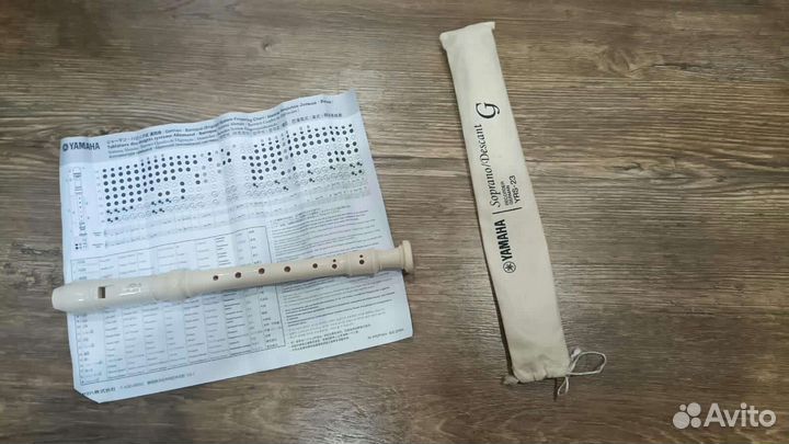 Блокфлейта сопрано yamaha, барочная система