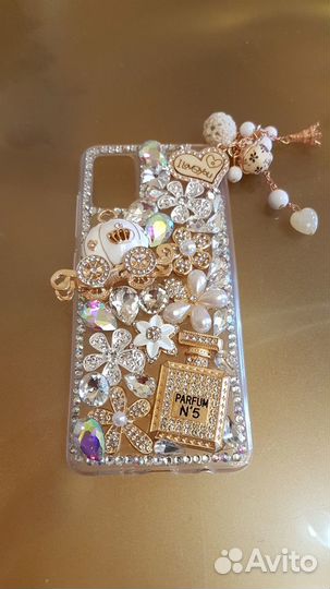 Чехол samsung А 51 со стразами