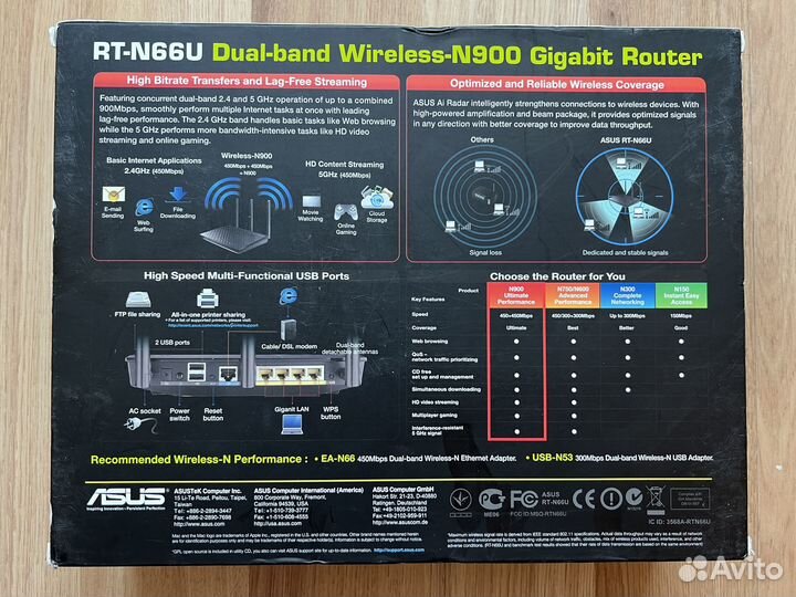 Роутер Asus RT-N66U