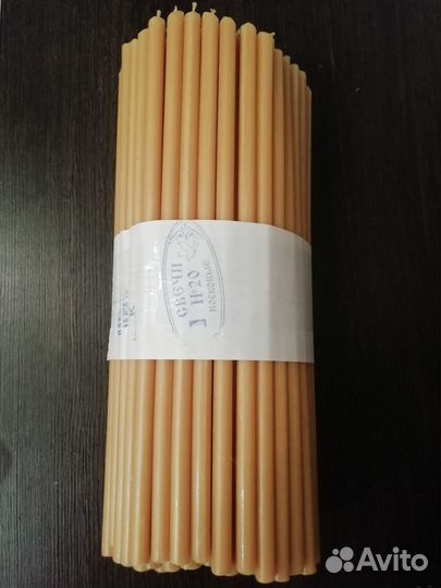 Свечи восковые церковные, витые ручной работы