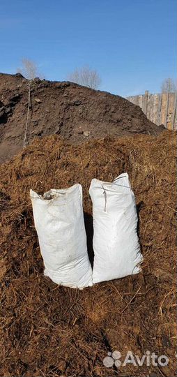 Навоз перегной земля опилки