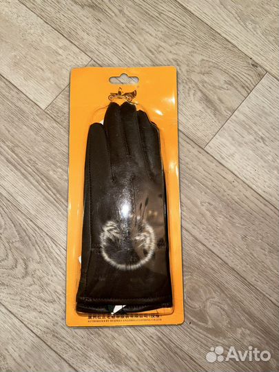 Перчатки новые кожаные
