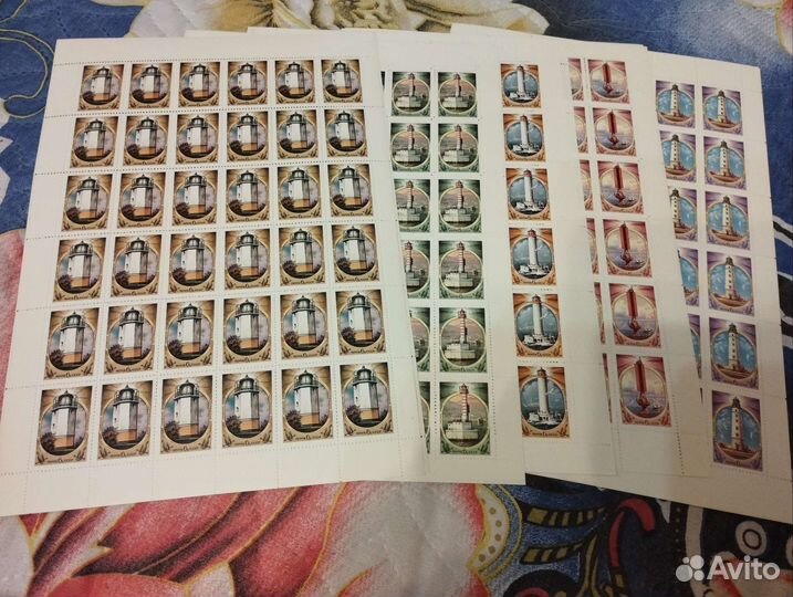 Марки СССР в листах