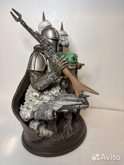 Мандалорец и Грогу. Диорама. Ручная работа