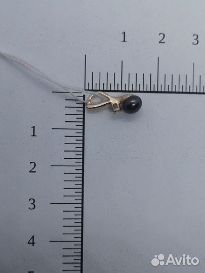 Подвеска с синтетическим камнем Золото