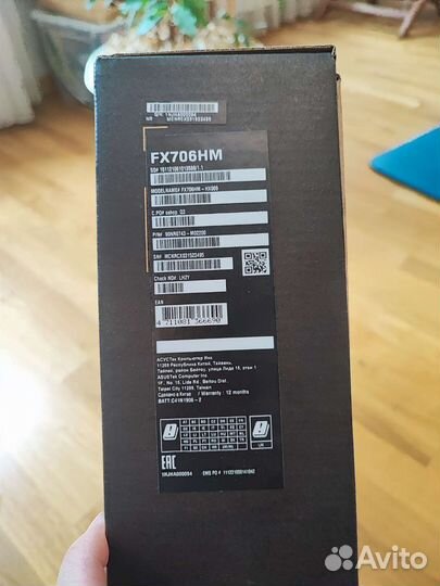 Игровой ноутбук asus tuf gaming FX706HM 3060