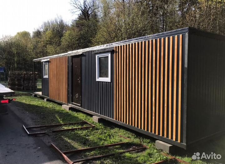 Бытовка вагонка для дачи. Сборка и доставка