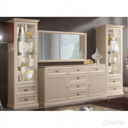 Витрина Венеция внв1-1С дуб седан 1-ств для посуды