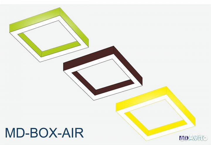 Светильник MD-BOX квадрат
