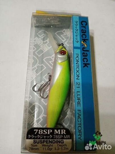 Воблер Pontoon 21 Crackjack 78SP-MR 11,0г.Цв.R37