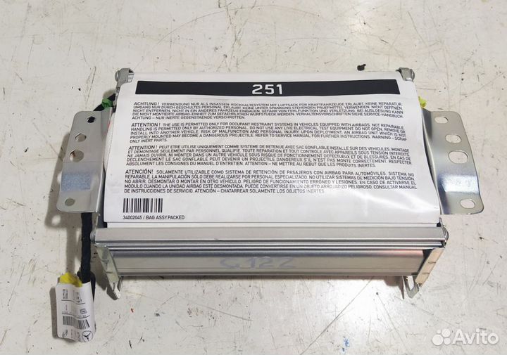 Подушка безопасности пассажира mercedes W164/251