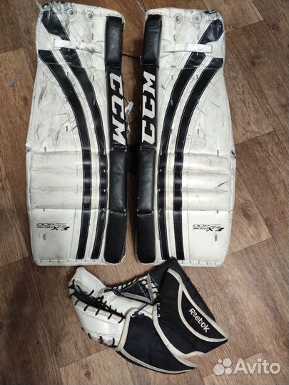 Вратарские щитки ccm, ловушка, блин