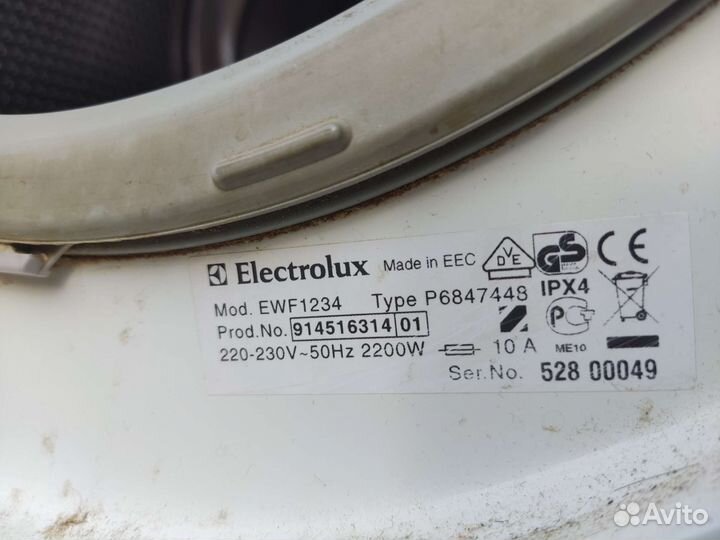 Стиральная машина electrolux ewf1234